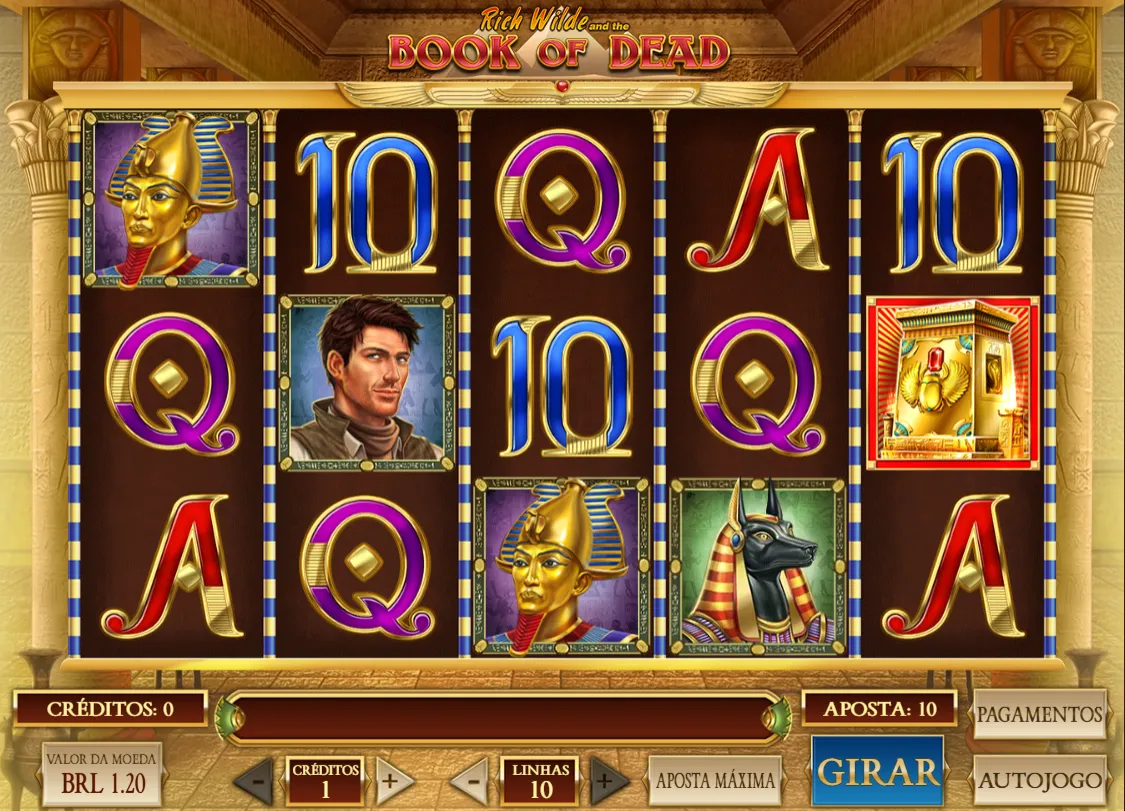 Book of Dead melhores slots para jogar