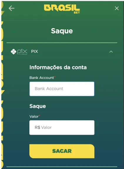 Fazer saques via Pix na aposta brasilbet hoje