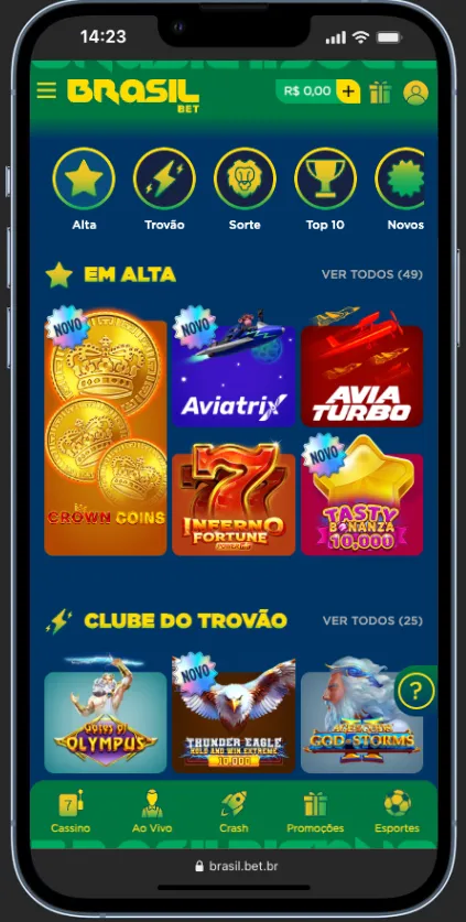 Melhores jogos do cassino BrasilBet App