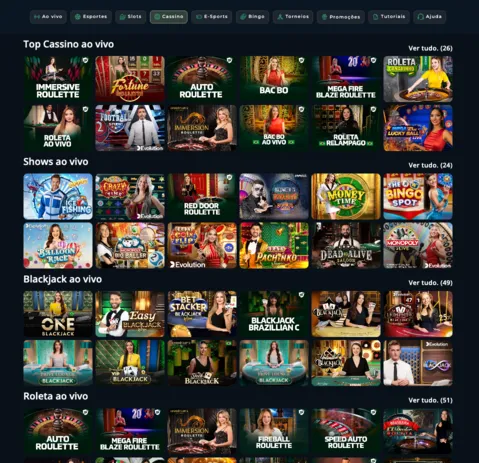 Aproveite os Jogos ao Vivo no Cassino Segurobet