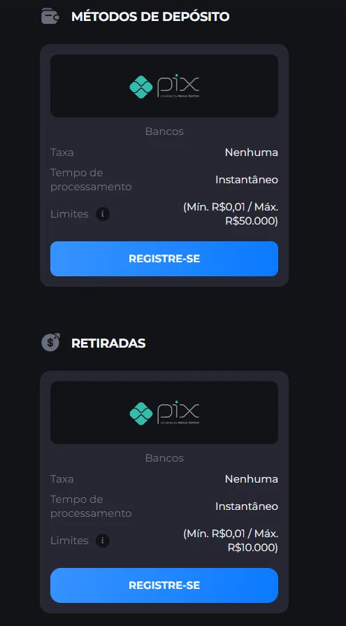Métodos de Pagamento Receba Bet