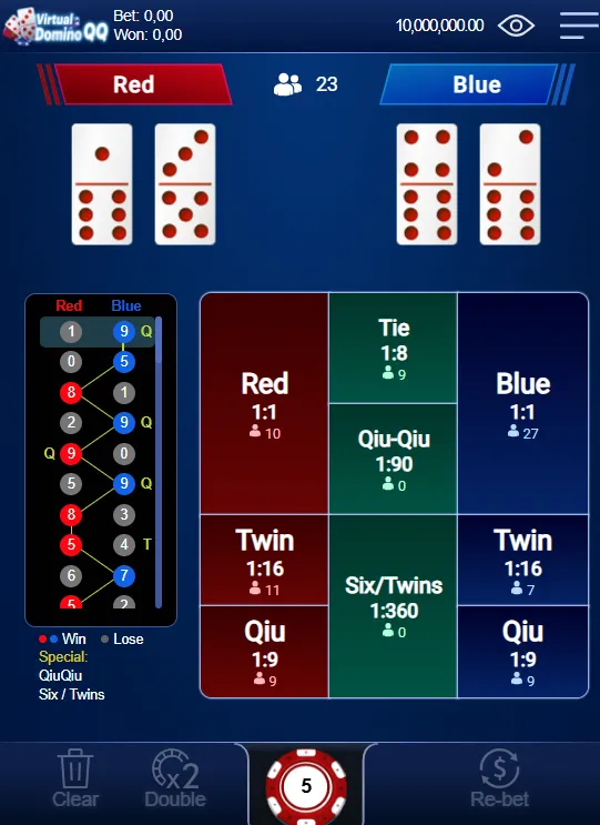 dominó Virtual Dominó QQ jogo de Dominó online