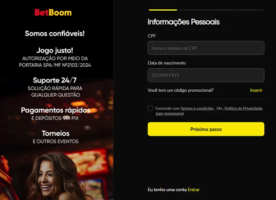 cadastro betboom cassino