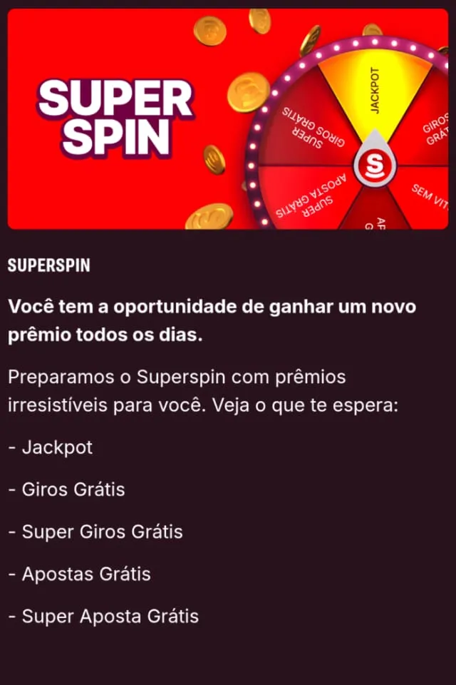 Wizualizacja interfejsu bonusów Superbet pokazująca różne promocje i ich warunki