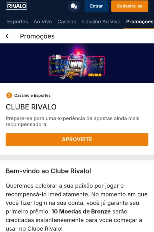 rivalo bonus cassino vip