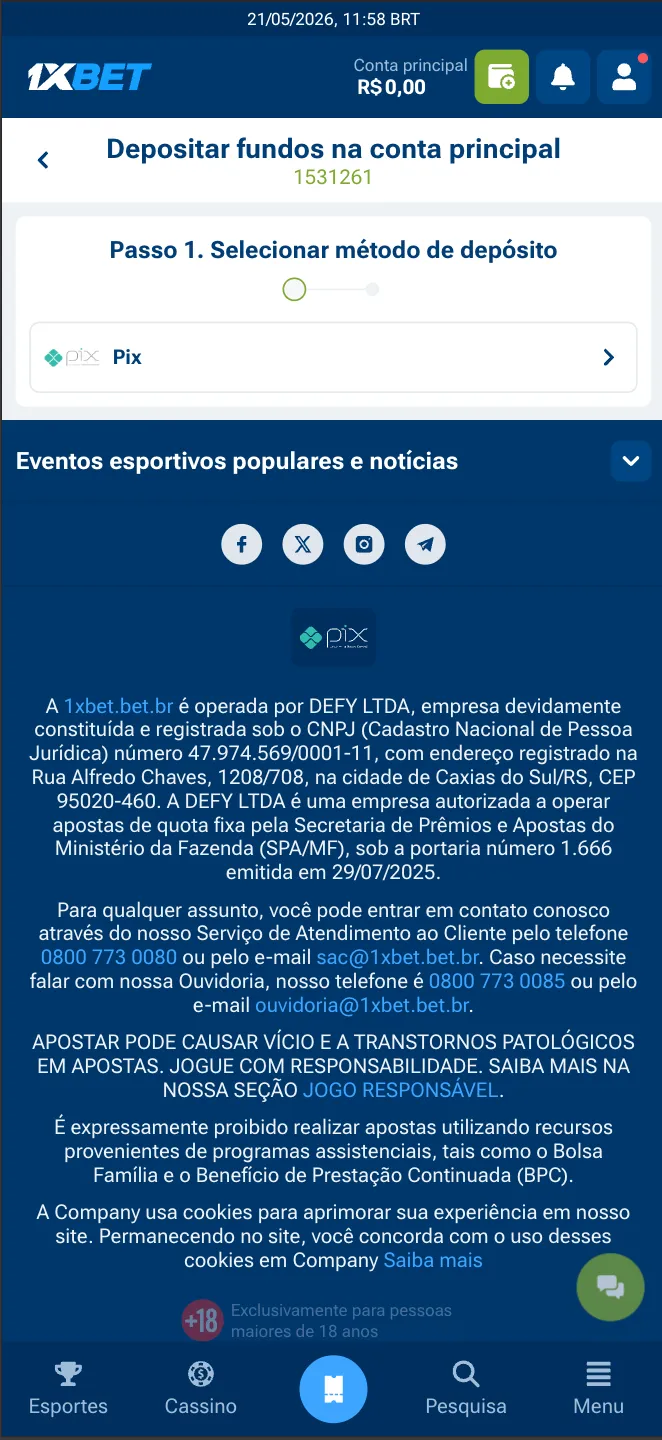 1xBet Cassino