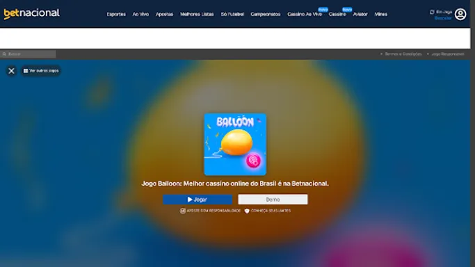 Ballon: plataforma da betnacional 