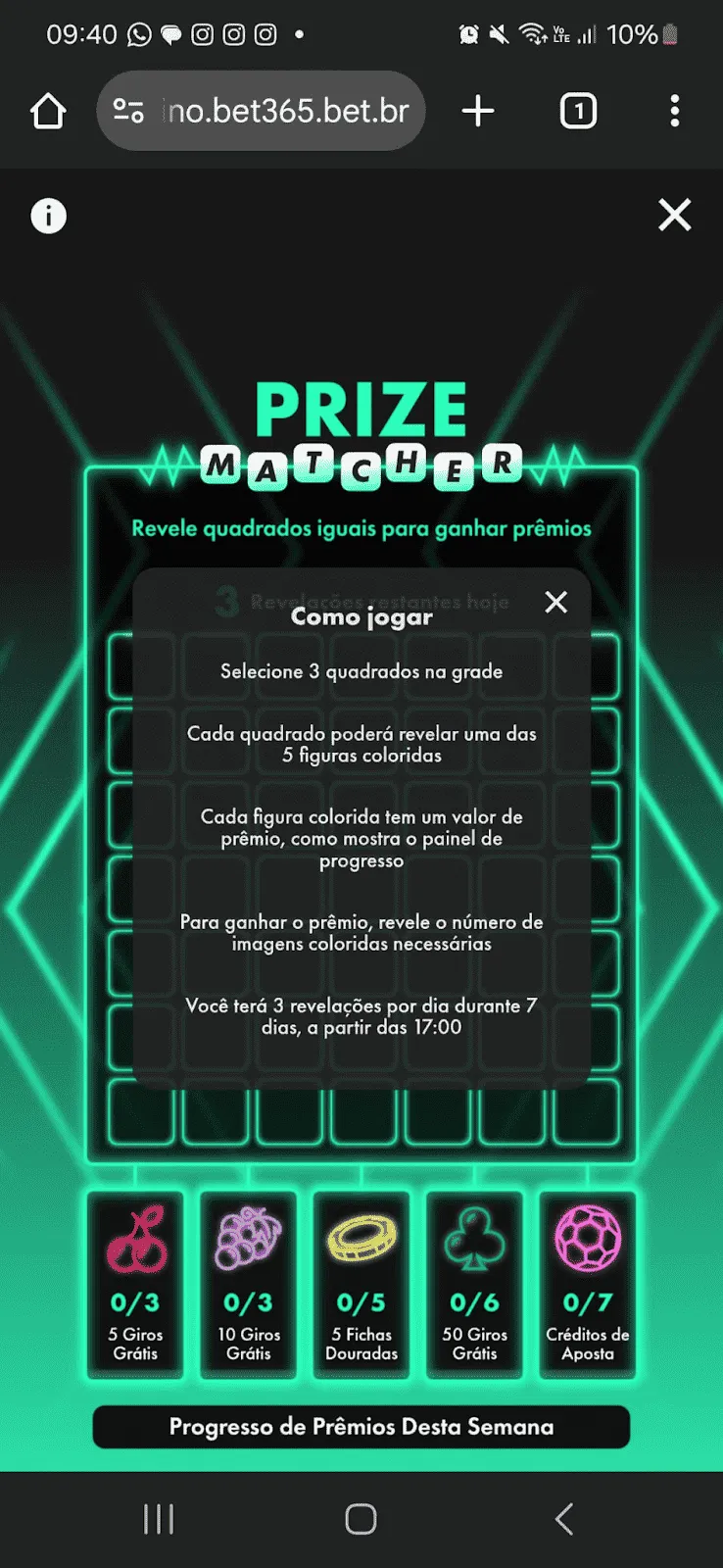 Bônus bet365: imagem com fundo verde neon, com detalhes e descrição das ofertas de cassino da bet365