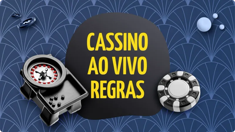 Regras de Cassino Ao Vivo: roleta de cassino no canto esquerdo, com fichas de cassino acima, com uma ficha de cassino na direita, com cores preta e branco, com um fundo escuro