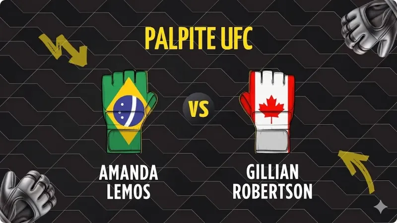 Palpite Amanda Lemos x Gillian Robertson: Odds e Prognóstico UFC.