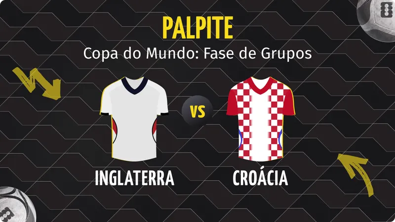 Inglaterra x Croácia: Palpite, Escalações e Onde Assistir.