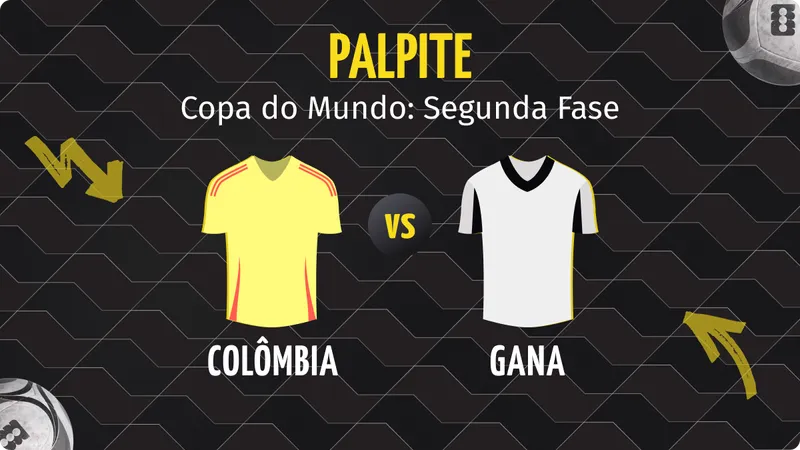 Colômbia x Gana: Palpite, Escalações e Onde Assistir.