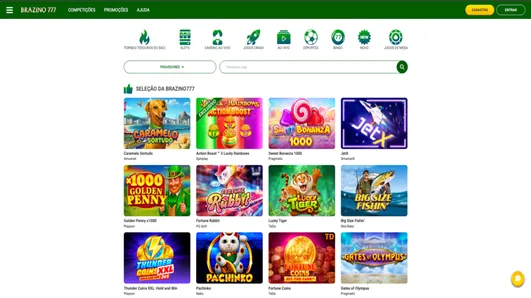 Melhores jogos de Cassino da Brazino777