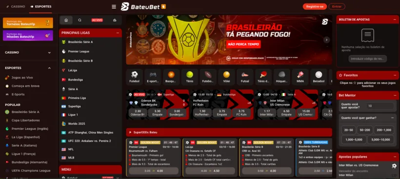 Melhores Apostas Esportivas BateuBet