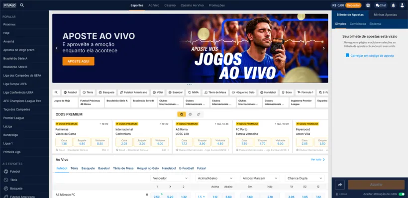 Os melhores esportes para apostar na Rivalo