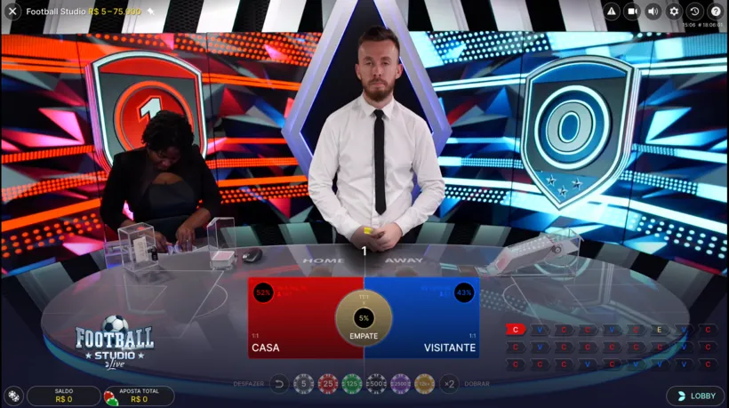 Football Studio Cassino ao vivo