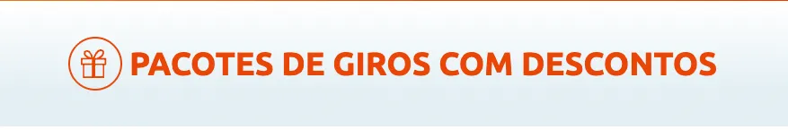 Aproveitar Pacotes de giros BacanaPlay Código Bônus