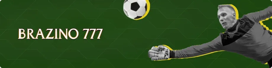 Brazino 777 apostas esportivas — goleiro em ação tentando defender bola de futebol, destaque para site de apostas online.
