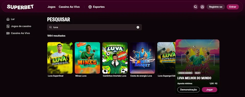 Jogar Luva Melhor do Mundo Cassino Superbet