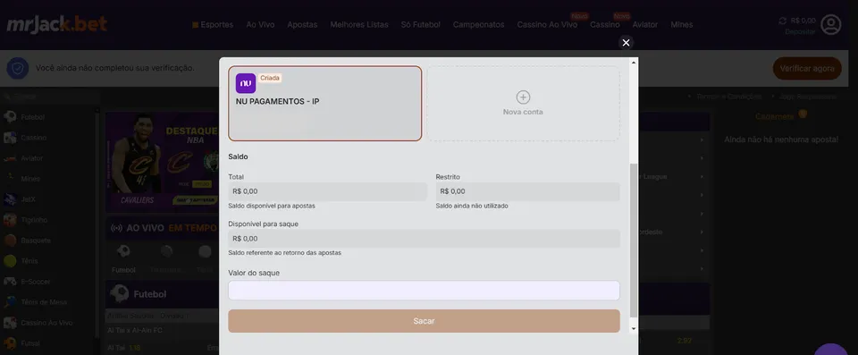 Jogos de Cassino na MrJack.bet