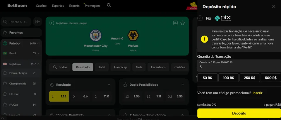 depósito na betboom