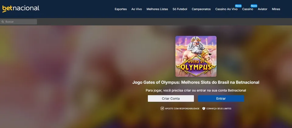 Betnacional Gates of Olympus: jogar com bônus o jogo do veio do raio