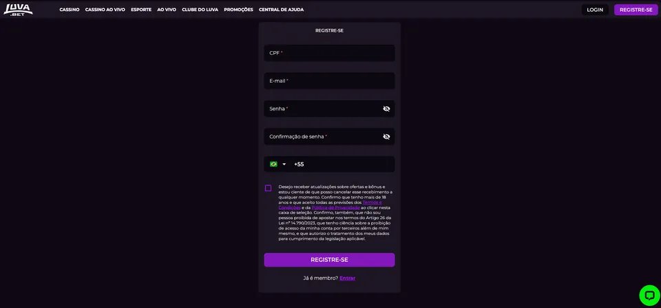 Faça seu Registro Luva.Bet é confiável