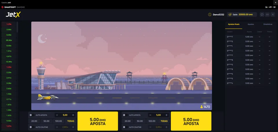 Imagem mostra Esportes da Sorte JetX com fundo preto.