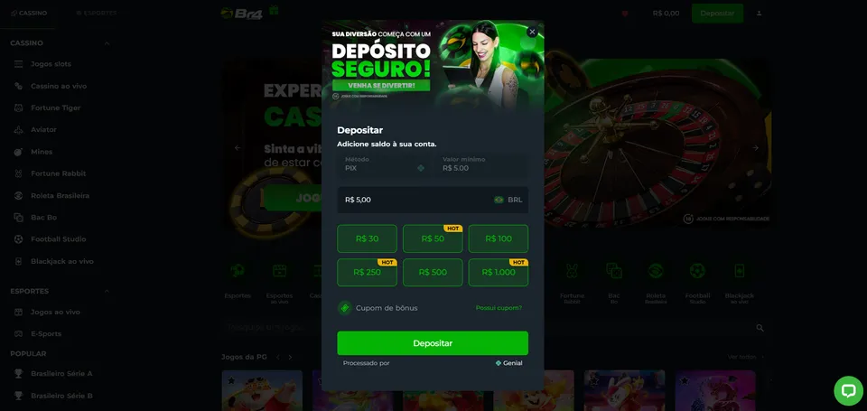 bonus br4bet: confira se a br4bet é confiável e como depositar agora