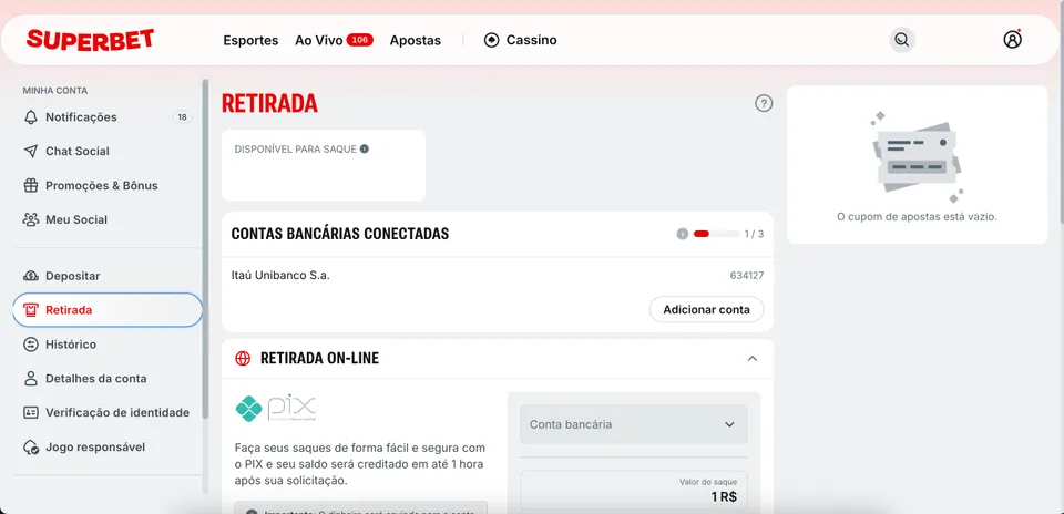 Pix Superbet: guia completo de como fazer um saque com Pix na hora no site da Superbet 