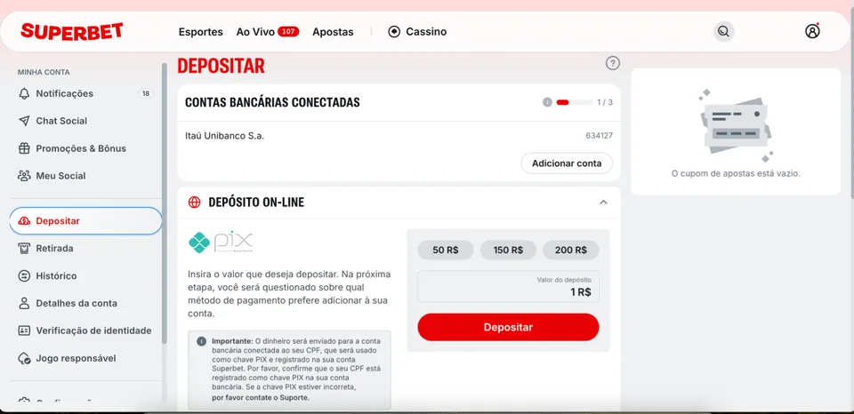 Pix Supebet: entenda como depositar com Pix no app da Superbet apostas