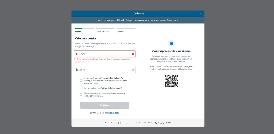 A casa de apostas Sportingbet é realmente confiável? Guia completo para apostar na Sportingbet. Imagem com o passo a passo de como se cadastrar, com tons de azul e branco, cores da plataforma Sportingbet