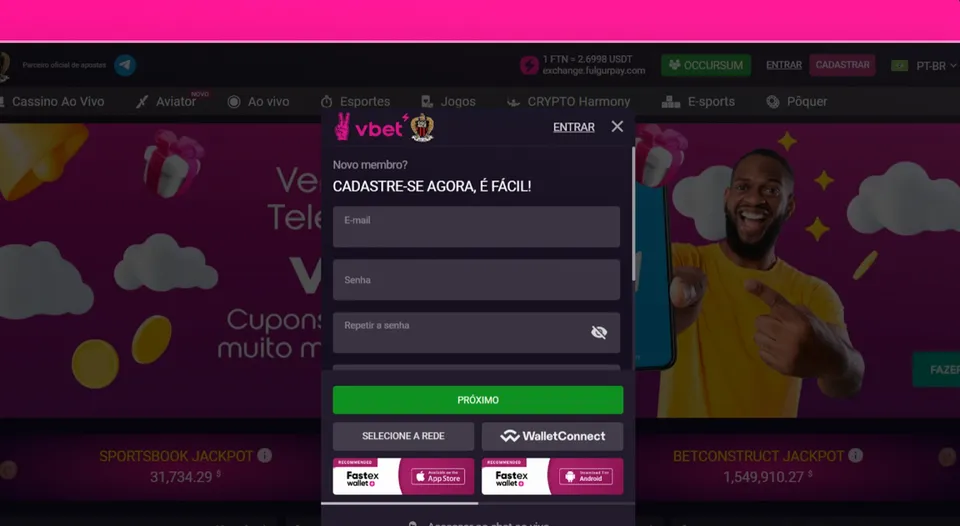 Depósito Mínimo VBet Cassino