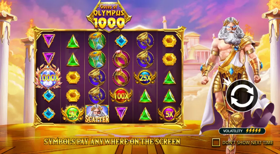 Jogue Gates of Olympus 1000 demo