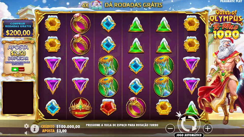 RTP de Slot: Gates of Olympus Xmas 1000 para jogar com RTP cassino em site que mostra porcentagem dos slots PG