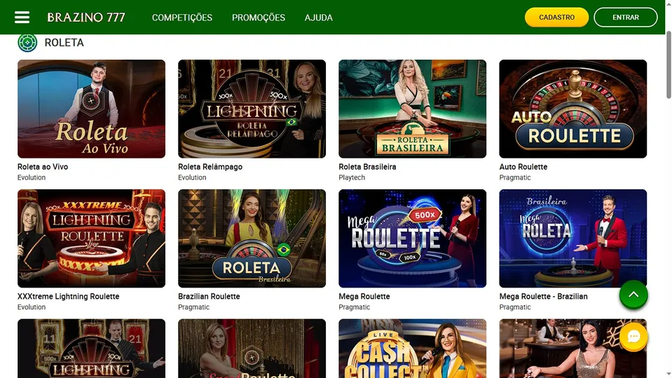 Roleta Brazino Cassino